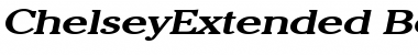 Download ChelseyExtended BoldItalic Font Title Preview