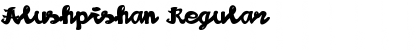 Download Alushpishan Regular Font Title Preview