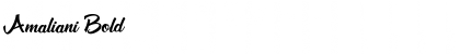 Download Amaliani Bold Font Title Preview