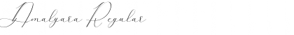 Download Amalyara Regular Font Title Preview