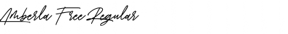 Download Amberla Free Regular Font Title Preview