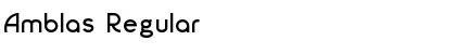 Download Amblas Regular Font Title Preview