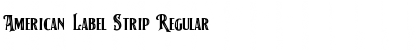 Download American Label Strip Regular Font Title Preview