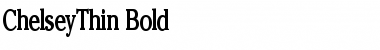 Download ChelseyThin Bold Font Title Preview