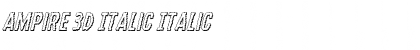 Download Ampire 3D Italic Italic Font Title Preview