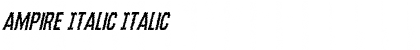 Download Ampire Italic Italic Font Title Preview