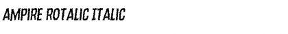 Download Ampire Rotalic Italic Font Title Preview