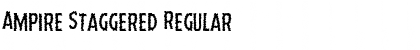 Download Ampire Staggered Regular Font Title Preview