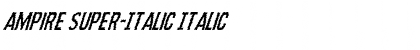 Download Ampire Super-Italic Italic Font Title Preview