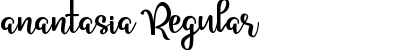 Download anantasia Regular Font Title Preview