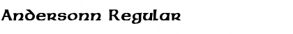 Download Andersonn Regular Font Title Preview
