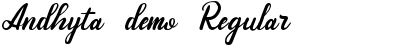 Download Andhyta (demo) Regular Font Title Preview