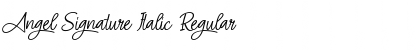 Download Angel Signature Italic Regular Font Title Preview