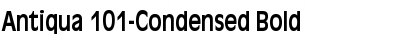 Download Antiqua 101-Condensed Bold Font Title Preview
