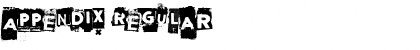 Download Appendix Regular Font Title Preview