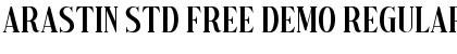 Download Arastin Std FREE DEMO Regular Font Title Preview