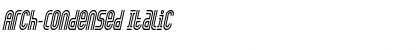 Download Arch-Condensed Italic Font Title Preview