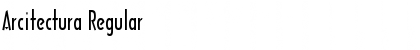 Download Arcitectura Regular Font Title Preview