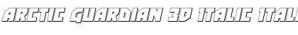 Download Arctic Guardian 3D Italic Italic Font Title Preview