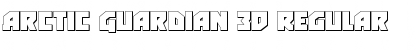 Download Arctic Guardian 3D Regular Font Title Preview