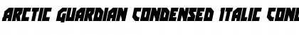 Download Arctic Guardian Condensed Italic Condensed Italic Font Title Preview