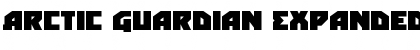 Download Arctic Guardian Expanded Expanded Font Title Preview