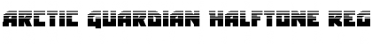 Download Arctic Guardian Halftone Regular Font Title Preview