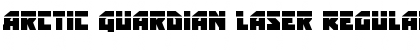 Download Arctic Guardian Laser Regular Font Title Preview