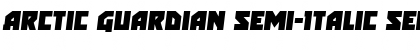 Download Arctic Guardian Semi-Italic Semi-Italic Font Title Preview