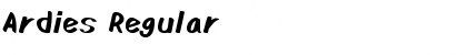 Download Ardies Regular Font Title Preview