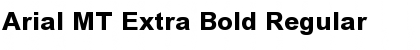 Download Arial MT Extra Bold Regular Font Title Preview