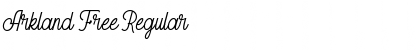 Download Arkland Free Regular Font Title Preview