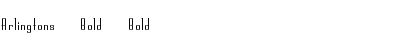 Download Arlingtons Bold Bold Font Title Preview