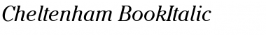 Download Cheltenham BookItalic Font Title Preview