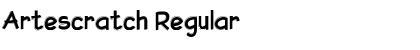 Download Artescratch Regular Font Title Preview