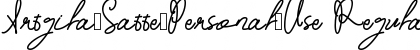 Download Artgila_Satte_Personal_Use Regular Font Title Preview