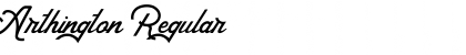 Download Arthington Regular Font Title Preview