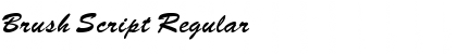 Download Brush Script Regular Font Title Preview
