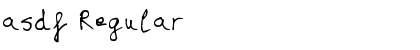 Download asdf Regular Font Title Preview