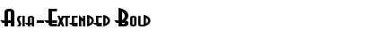 Download Asia-Extended Bold Font Title Preview