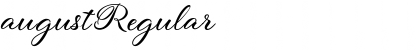 Download august Regular Font Title Preview