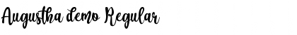 Download Augustha demo Regular Font Title Preview