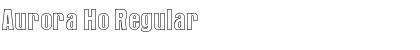 Download Aurora Ho Regular Font Title Preview
