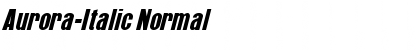 Download Aurora-Italic Normal Font