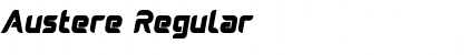 Download Austere Regular Font Title Preview