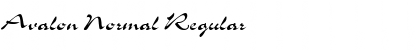 Download Avalon Normal Regular Font Title Preview