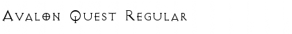 Download Avalon Quest Regular Font Title Preview