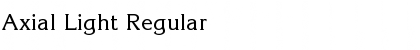 Download Axial Light Regular Font Title Preview