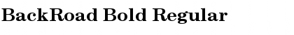 Download BackRoad Bold Regular Font