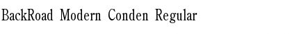 Download BackRoad Modern Conden Regular Font